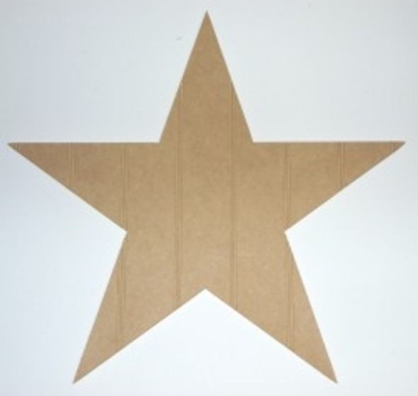 Wooden Star Cutout Beadboard Shape Paint-able MDF DIY Craft