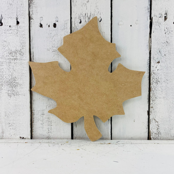 Fall Leaf Unfinished Cutout, Wooden Shape, Paintable Wooden MDF DIY