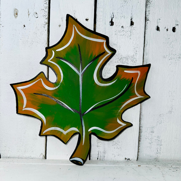 Fall Leaf Unfinished Cutout, Wooden Shape, Paintable Wooden MDF DIY