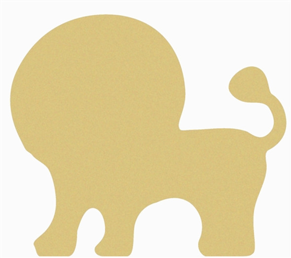 Lion Unfinished Cutout, Wooden Shape, Paintable Wooden MDF