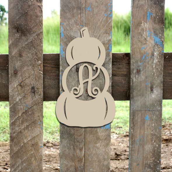 Monogram Letter,Stacked Pumpkin Frame Wooden DIY Craft Monogram Letter,Stacked Pumpkin Frame Wooden DIY Craft