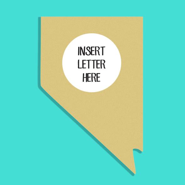 Nevada Frame Letter Insert Wooden Monogram Unfinished DIY Craft