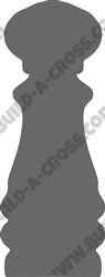 Pepper Shaker Unfinished Cutout, Wooden Shape,  Paintable MDF DIY Craft