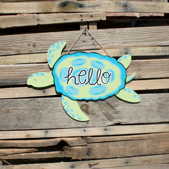 Sea Turtle Unfinished Cutout, Wooden Shape, Paintable Wooden MDF