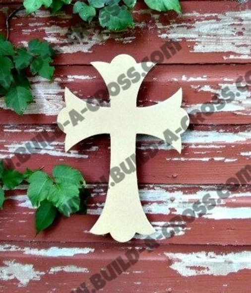 Cross 12 Unfinished Wooden Paintable build-a-cross