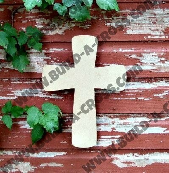 Cross 16 Unfinished Wooden Paintable Wall build-a-cross