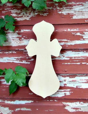 Cross 20 Unfinished Wooden Paint-able Wall Hanging Stackable