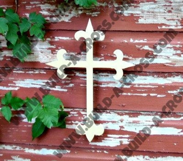 Cross 3 Unfinished Wooden Paint-able Wall Hanging Stackable