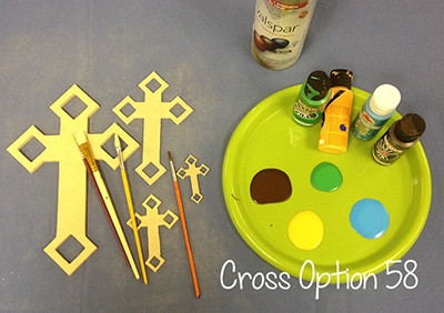 UNFINISHED WOODEN CROSS Paint-able WALL HANGING CROSS (58)