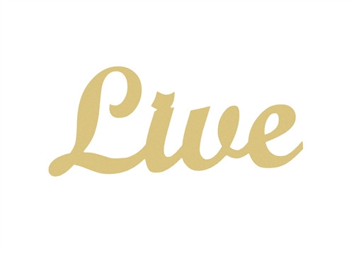 Unfinished Wooden Connected Word, Live, Alphabet Paintable DIY