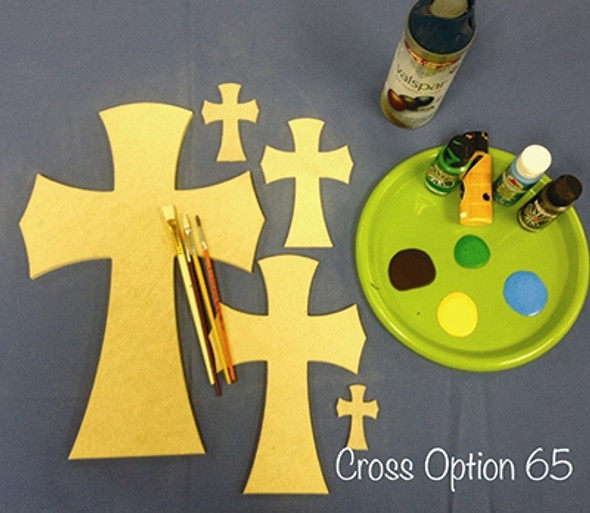 4 Pack Wooden Cross Unfinished Wood Crosses Tabletop Cross for Crafts 4.5x8.5 Inches