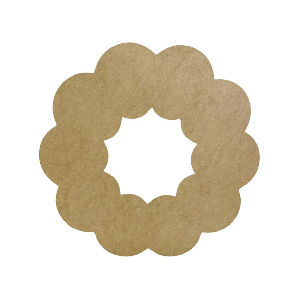 Christmas Wreath Unfinished Cutout