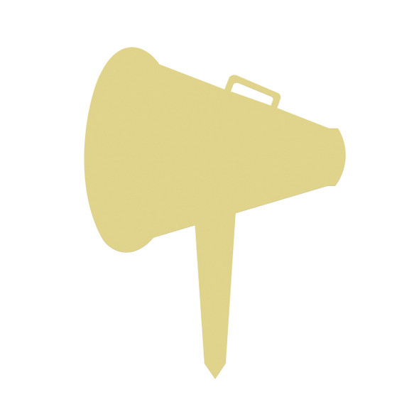 Unfinished outdoor DIY wooden yard art pattern megaphone sign Unfinished outdoor DIY wooden yard art pattern megaphone sign