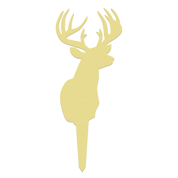 Unfinished outdoor DIY wooden yard art pattern 12 point buck sign