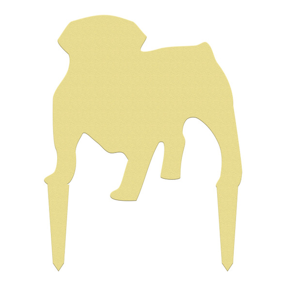 Unfinished outdoor DIY wooden yard art pattern bulldog sign