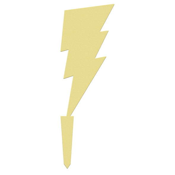 Unfinished outdoor DIY wooden yard art pattern lightening bolt sign