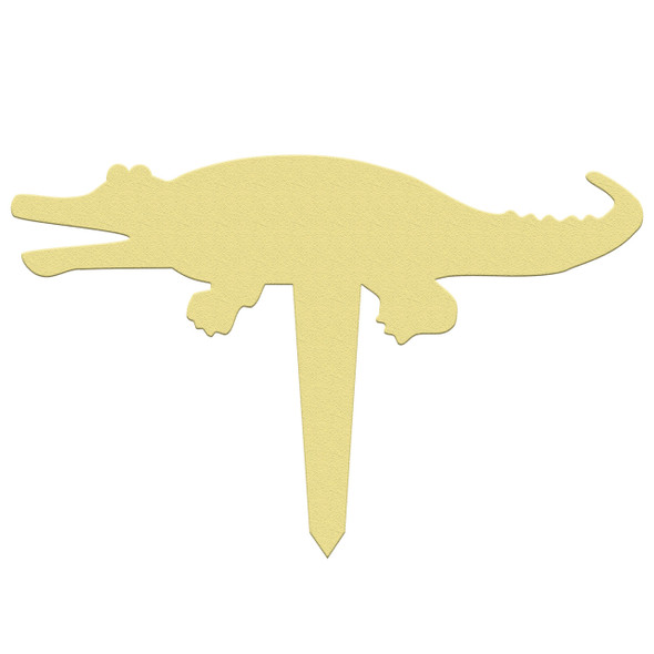 Unfinished outdoor DIY wooden yard art pattern alligator sign