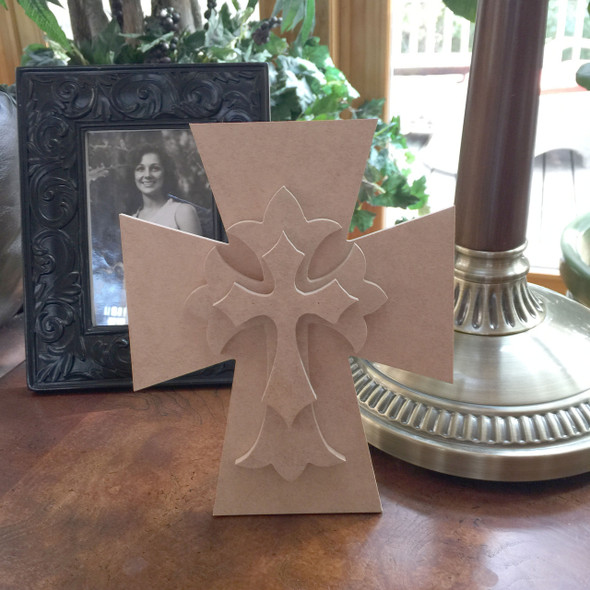 Unfinished Free Standing Cross Kit, #45