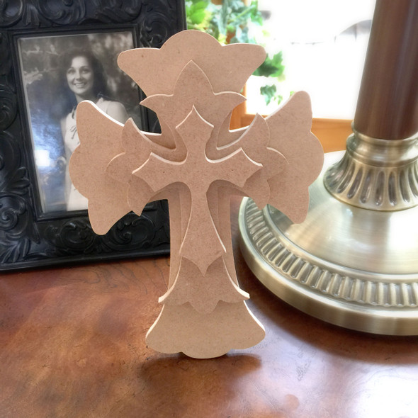 Unfinished Free Standing Cross Kit, #62
