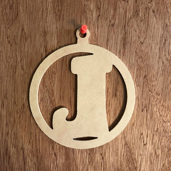 Christmas Ornament With Stocking Shape Unfinished Cutout, Wood