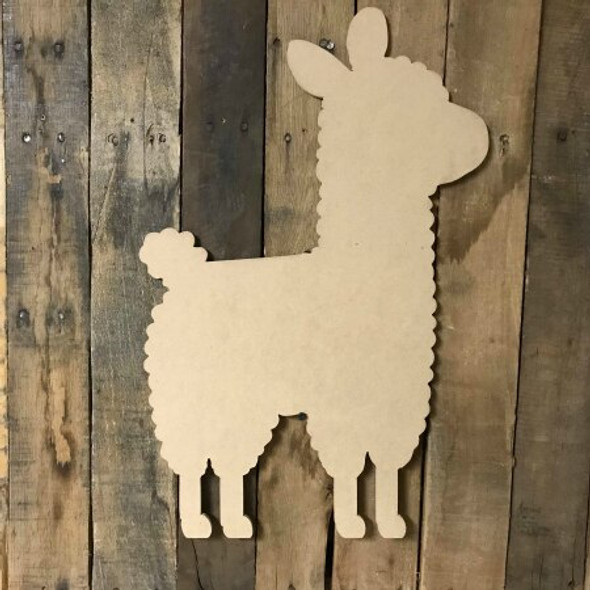 Llama 2 Paintable Wooden MDF