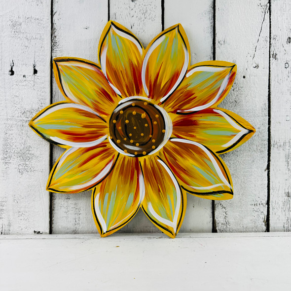 Sunflower Wooden Shape, Paintable Wooden MDF