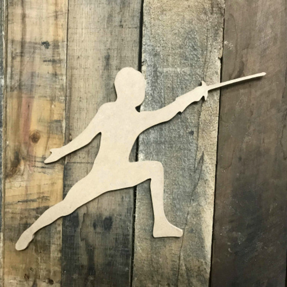 Fencing Unpainted Unfinished Sport Craft Wooden