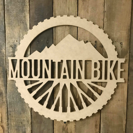 Mountain Bike Name Frame Unfinished Framed Monogram
