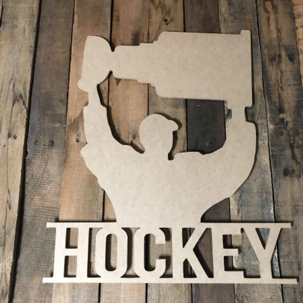 Hockey Championship Stanley Cup Frame Unfinished Framed Monogram