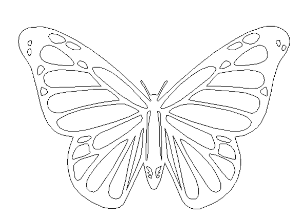 Butterfly 3 Cutout Unfinished Wooden Decor Wood Cutout MDF