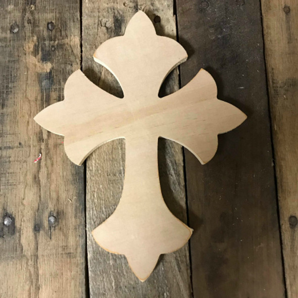 Paint-able Wall Hanging Cross, Wooden Unfinished Cross Pine (33)