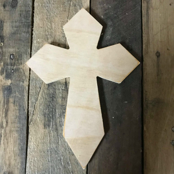 Wooden Cross, Unpainted Wooden Wall Craft, VBS Pine (42)