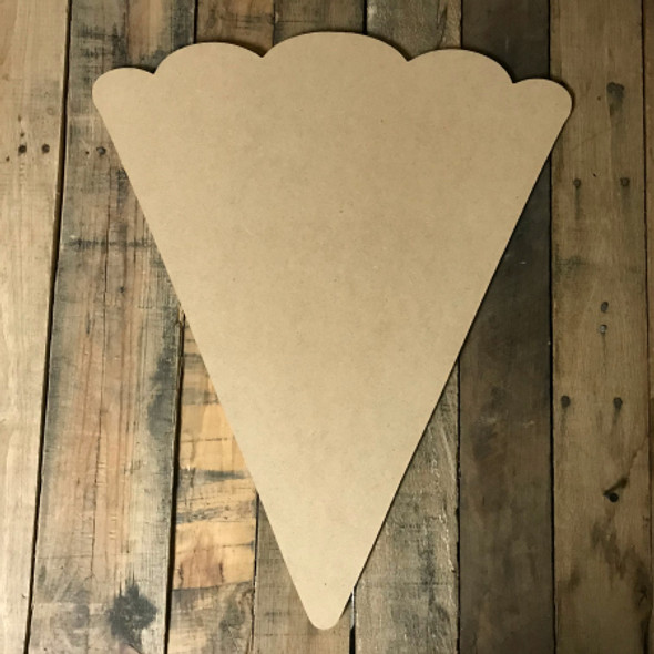 Slice of Pumpkin Pie, Craft Unfinished Wood Shape, Wood Cutout
