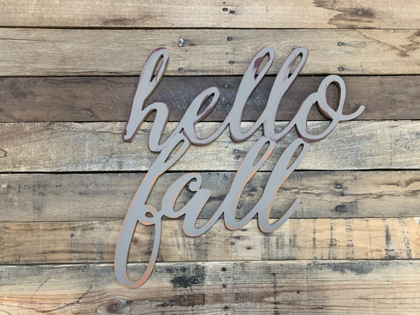 Script Hello Fall, Alphabet Paintable DIY