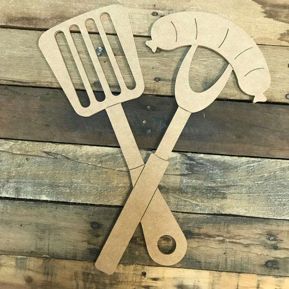 Grilling Utensils, Unfinished Craft, Paint by Line