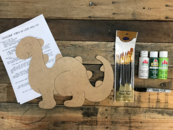 Dinosaur Paint Kit, Video Tutorial and Instructions