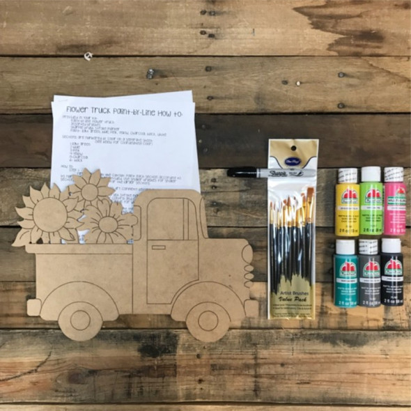 Flower Truck Paint Kit, Video Tutorial and Instructions