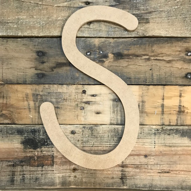 Big Letter S are cursive wall letters for nursery