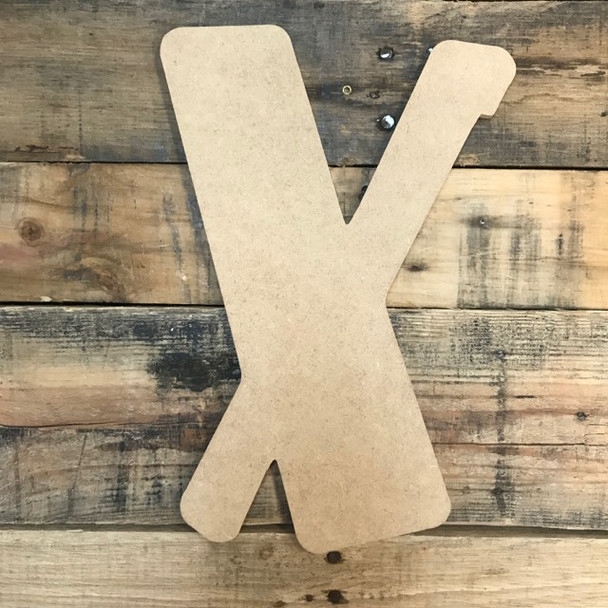 Block letter X comes in a 12 inch letters for wall.