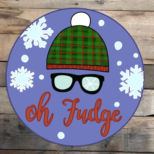 Christmas Story Circle, Wood Cutout, Shape, Paint by Line