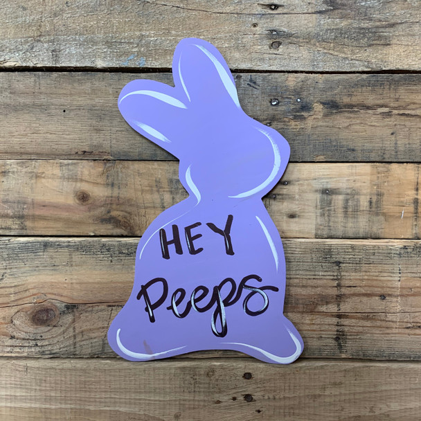 Easter Peeps Bunny Wooden Shape, Paintable Wooden MDF