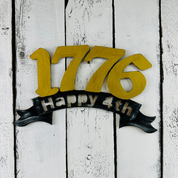 1776 Independence Day Banner, Patriotic Paint by Line Craft