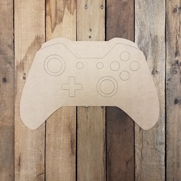 XBox Controller Cutout, Unfinished Craft Shape, Paint by Line