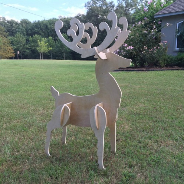 Replacement Antler Only for Standing Reindeer Buck 1/2'' White Pine Christmas Decor