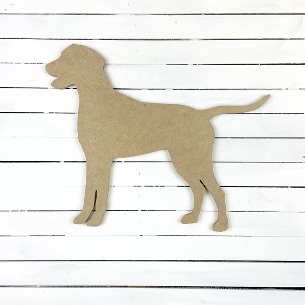 Dog Silhouette 2 Unfinished Wood Craft Shape