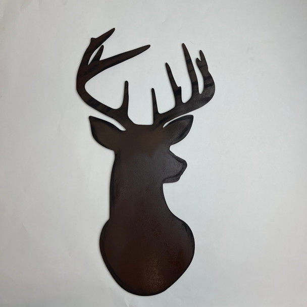 Deer Head Shape, Wood Craft Cutout Paintable MDF Craft
