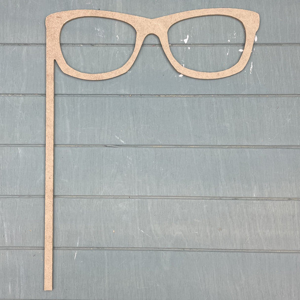 Photo Booth Prop, Traditional Glasses, Unfinished Craft Product