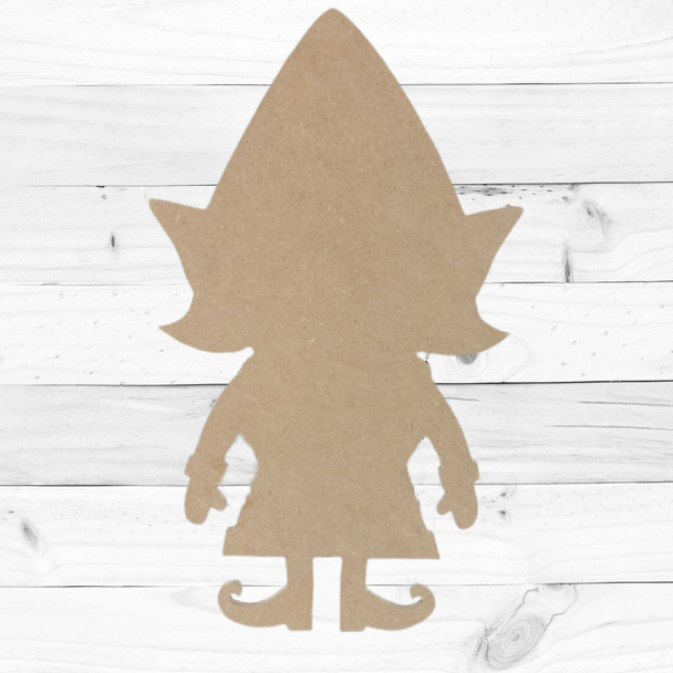 Girl Elf,  Unfinished Cutout, Wooden Shape, Paintable Wooden MDF