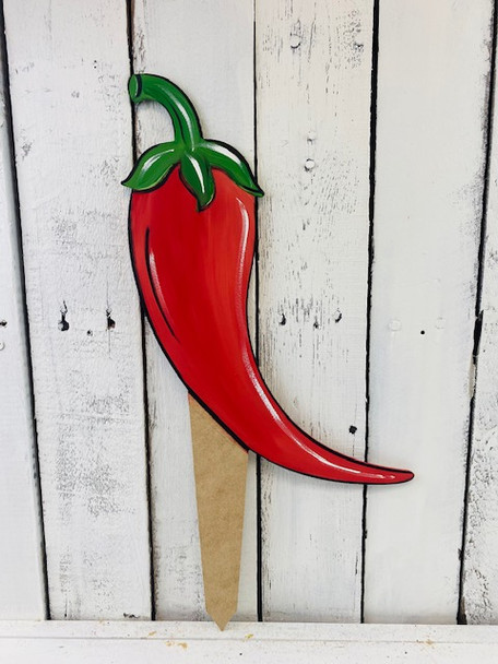 Jalapeño Pepper, Garden placement Marker, Outdoor Yard Signs, Paint-able DIY