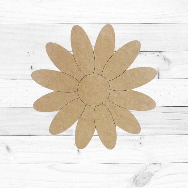 Daisy, Paint By Line MDF Wooden Craft, Unfinished Craft, DIY Craft Art, Unfinished Craft